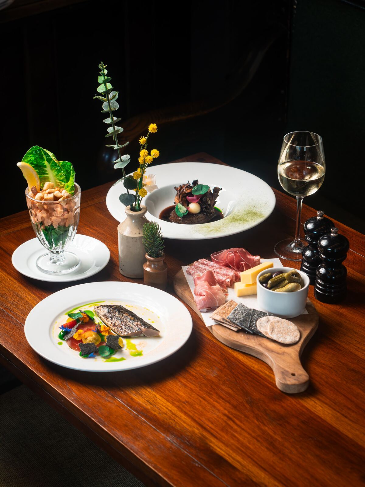Beautifully plated food
